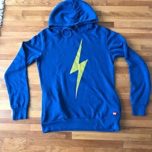 Aviator Nation Unisex Bolt Pullover Hoodie Royal Blue M